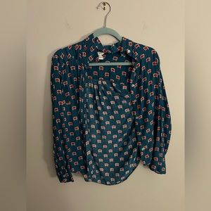 TV Set Printed Button-Down